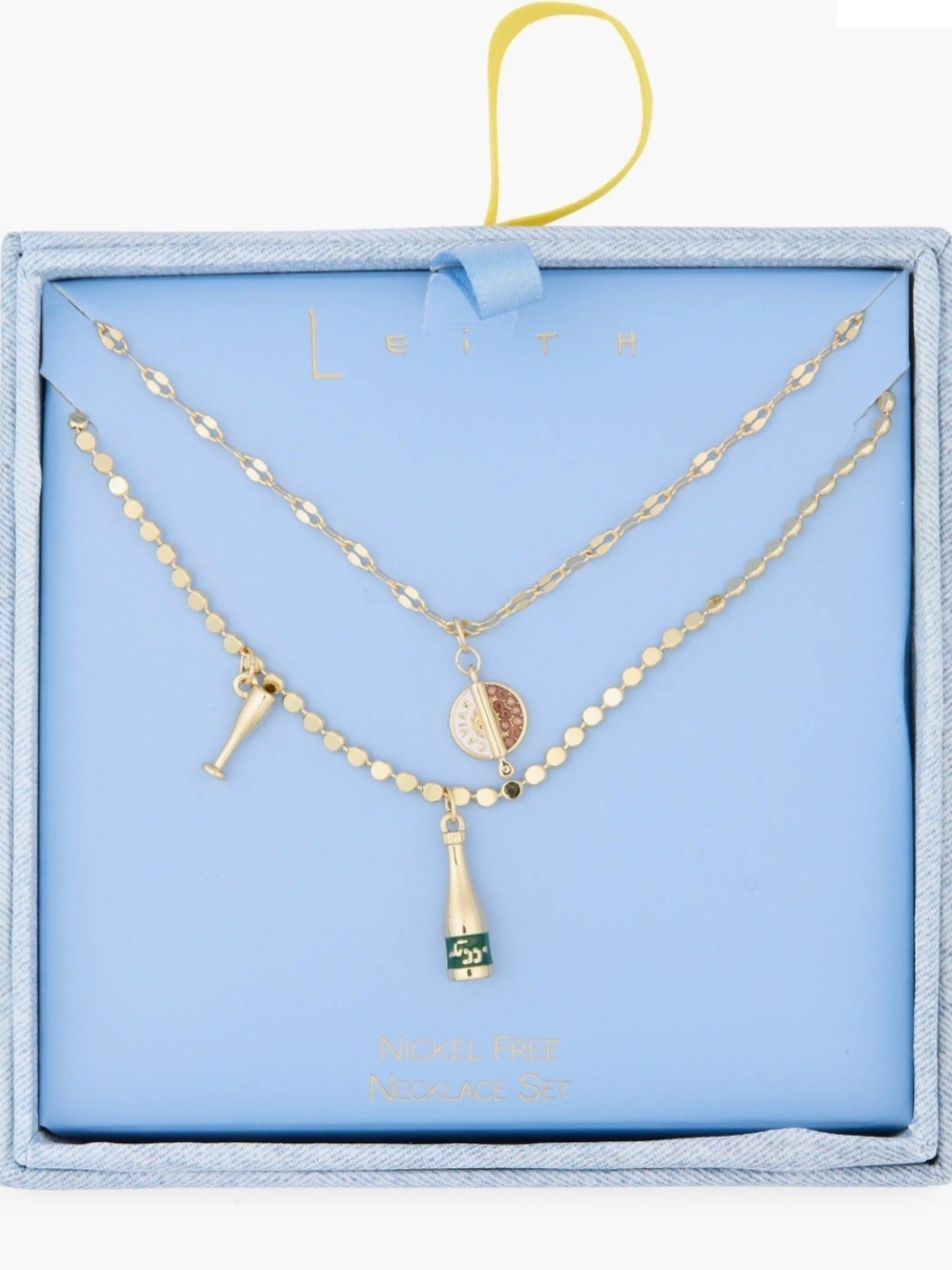 Two Row Caviar & Bubbles Pendant Necklace by Leith, Brand New in Gift Box
